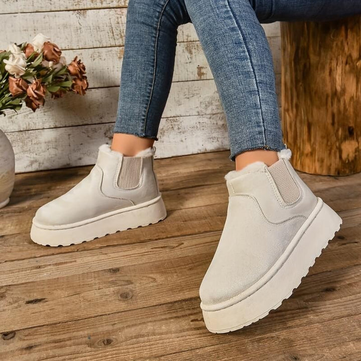 Léa | Bottines Femme Compensées Fourrées Plateforme