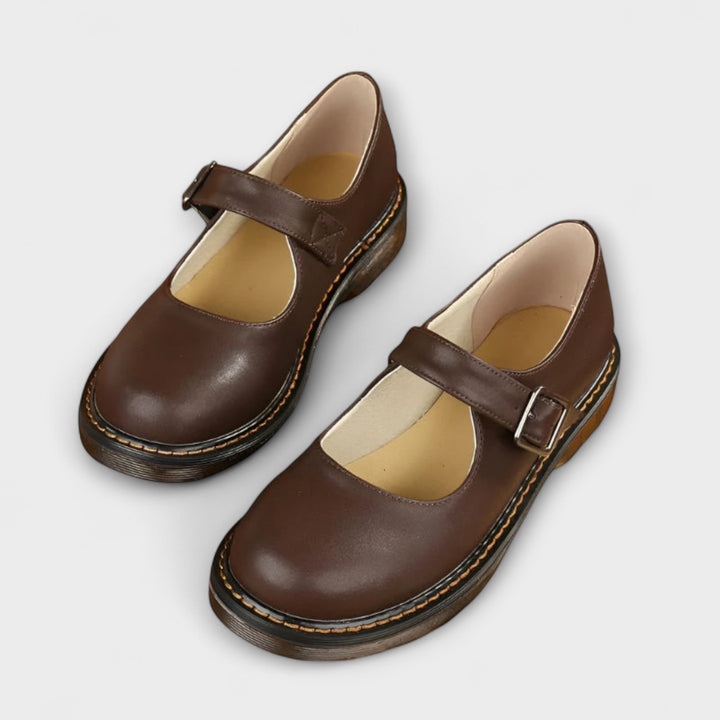 Lina | Chaussures Mary Jane Femme Boucle Bride Semelle Crantée