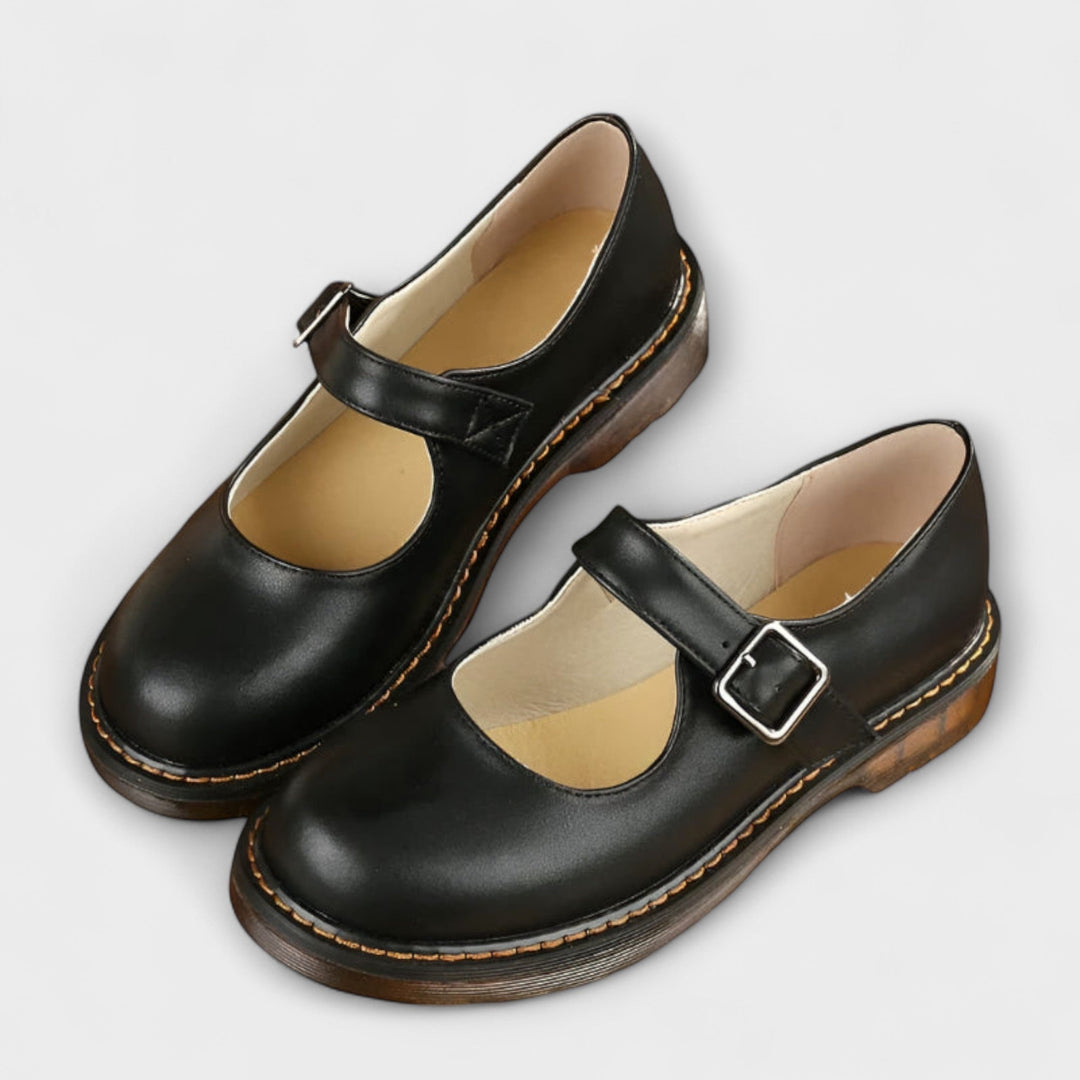 Lina | Chaussures Mary Jane Femme Boucle Bride Semelle Crantée