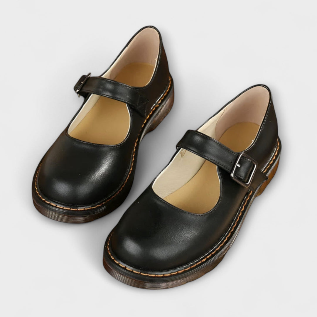 Lina | Chaussures Mary Jane Femme Boucle Bride Semelle Crantée