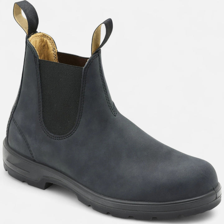 Louis | Chelsea Boots Homme Cuir à Enfiler Semelle Crantée