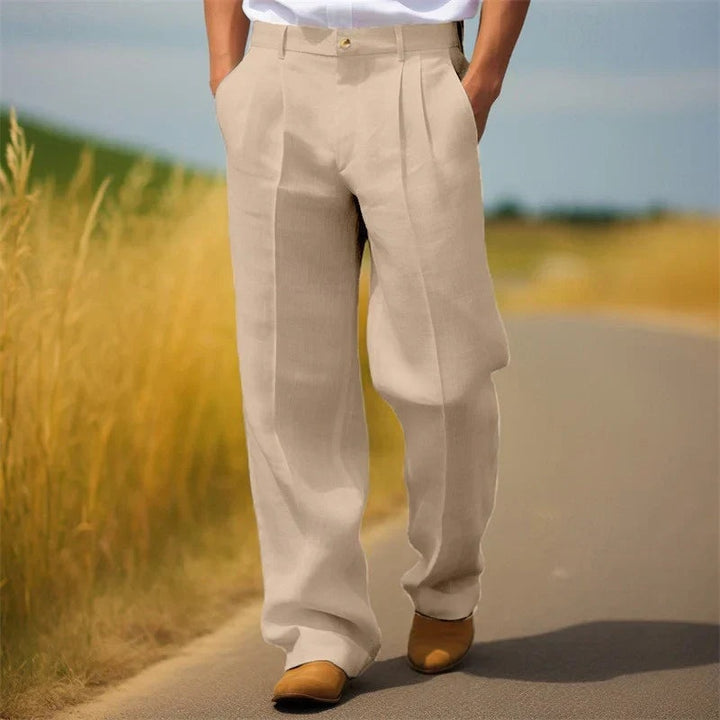 Louis | Pantalon Chino Homme à Pinces Coupe Large
