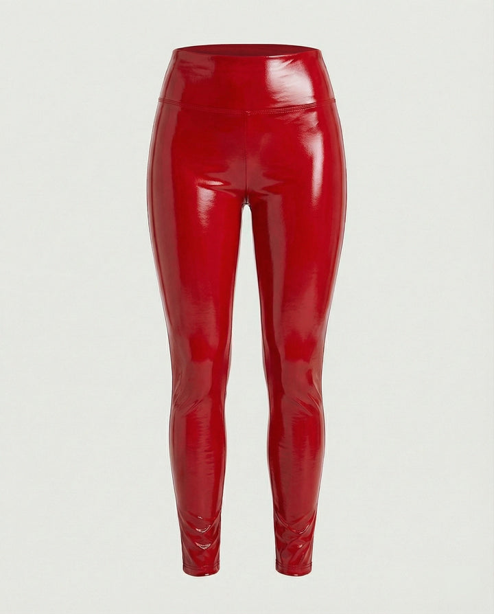 Louise | Legging Simili Cuir Femme Taille Haute