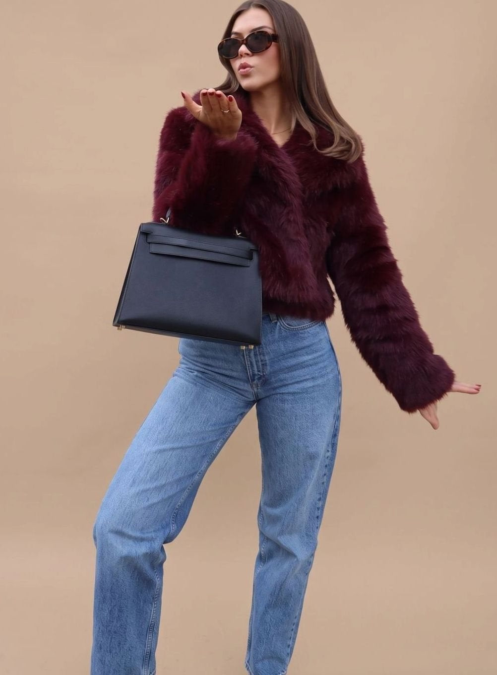 Louise | Manteau Fausse Fourrure Femme Court Hiver