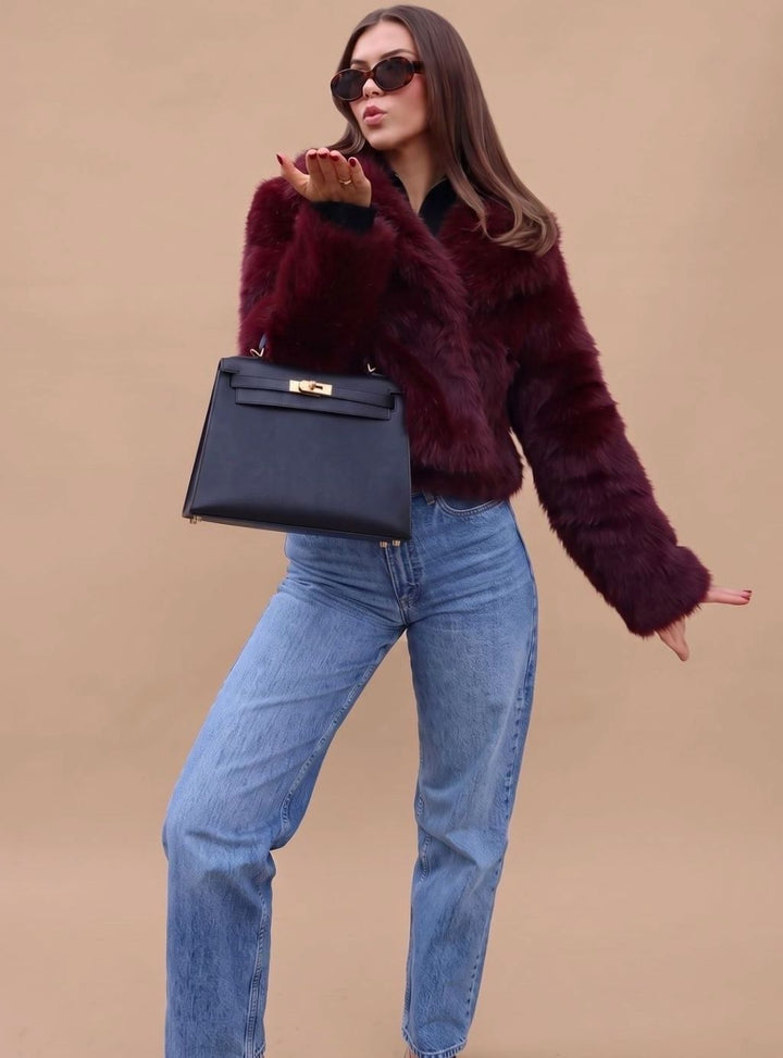 Louise | Manteau Fausse Fourrure Femme Court Hiver