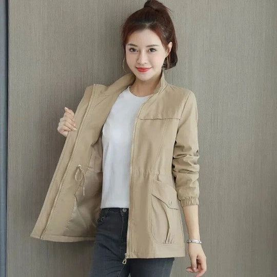 Louise | Trench Femme Imperméable Taille Ajustable Légère