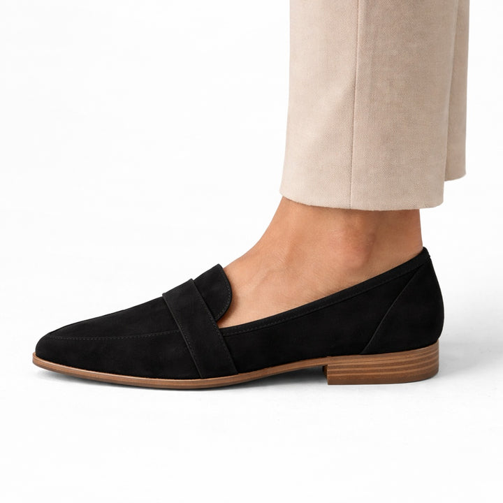 Lucile | Mocassin Femme Daim Bout Pointu Chaussure de Ville