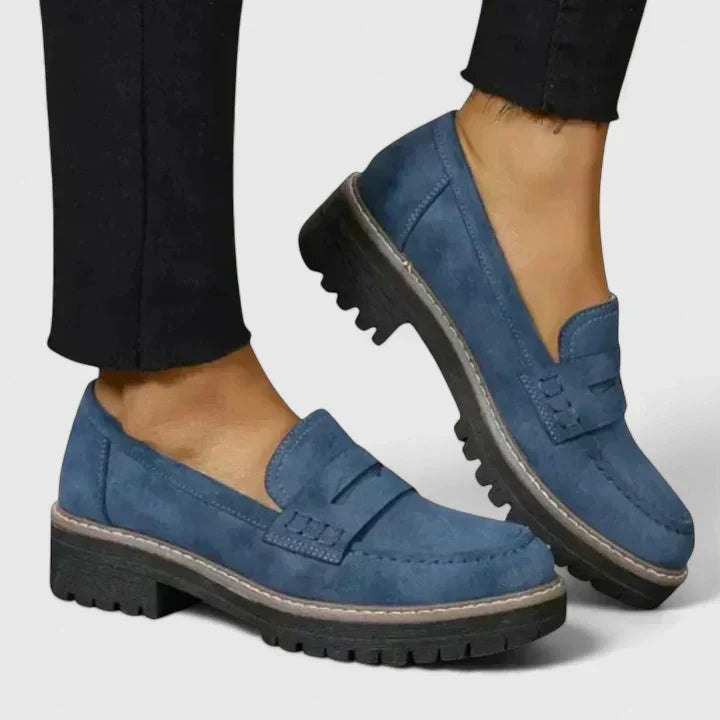 Madeleine | Mocassin Plateforme Femme Semelle Crantée