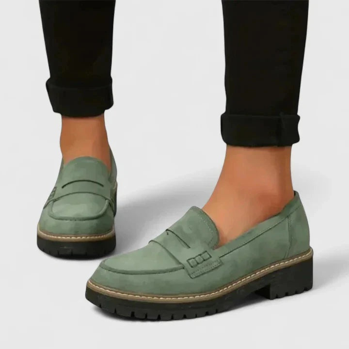 Madeleine | Mocassin Plateforme Femme Semelle Crantée
