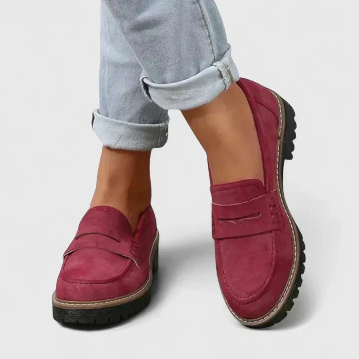 Madeleine | Mocassin Plateforme Femme Semelle Crantée