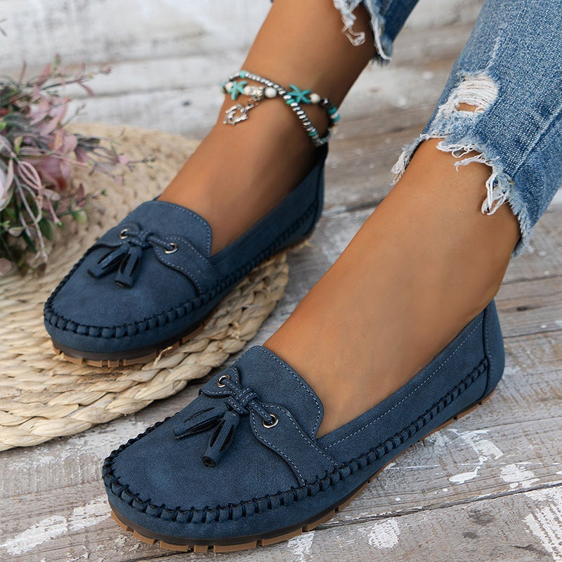 Maëlys | Mocassins Femme à Glands Semelle Confort