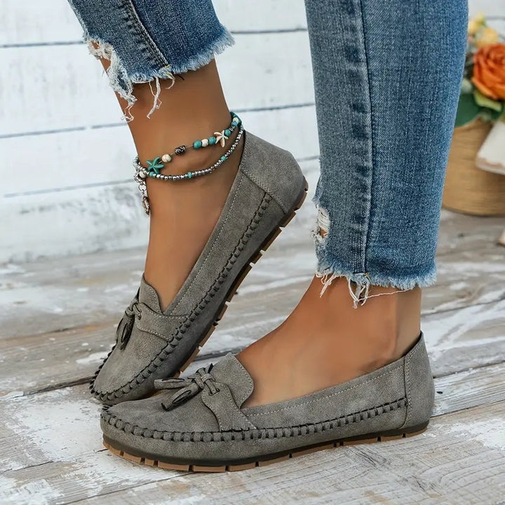 Maëlys | Mocassins Femme à Glands Semelle Confort