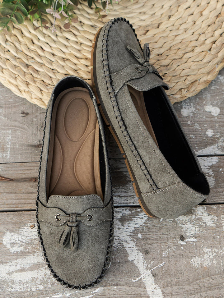 Maëlys | Mocassins Femme à Glands Semelle Confort