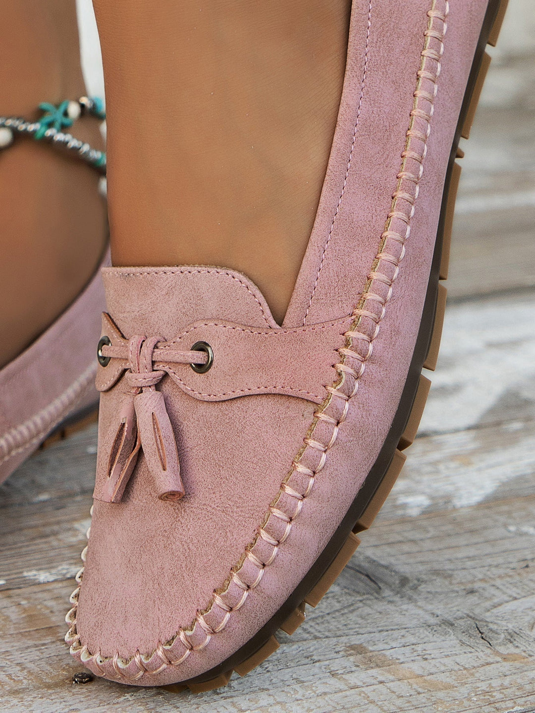 Maëlys | Mocassins Femme à Glands Semelle Confort