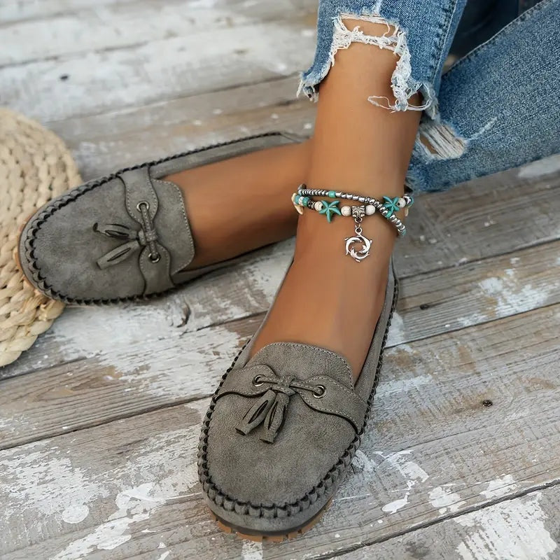 Maëlys | Mocassins Femme à Glands Semelle Confort
