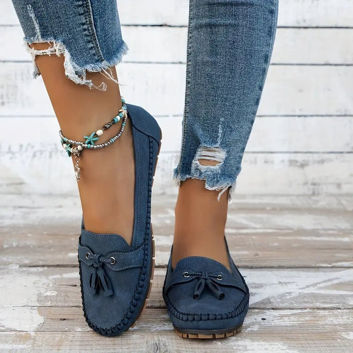 Maëlys | Mocassins Femme à Glands Semelle Confort