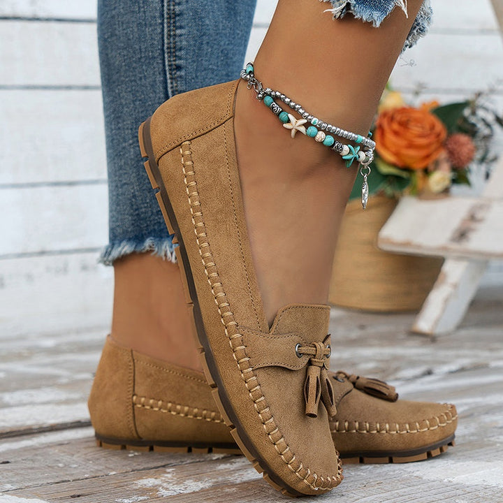 Maëlys | Mocassins Femme à Glands Semelle Confort