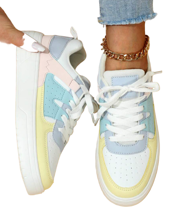 Manon | Basket Tendance Femme Plateforme Lacets