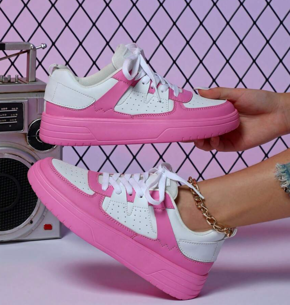 Manon | Basket Tendance Femme Plateforme Lacets