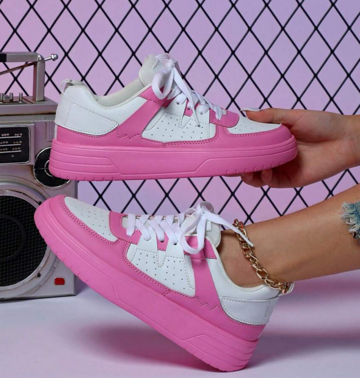 Manon | Basket Tendance Femme Plateforme Lacets