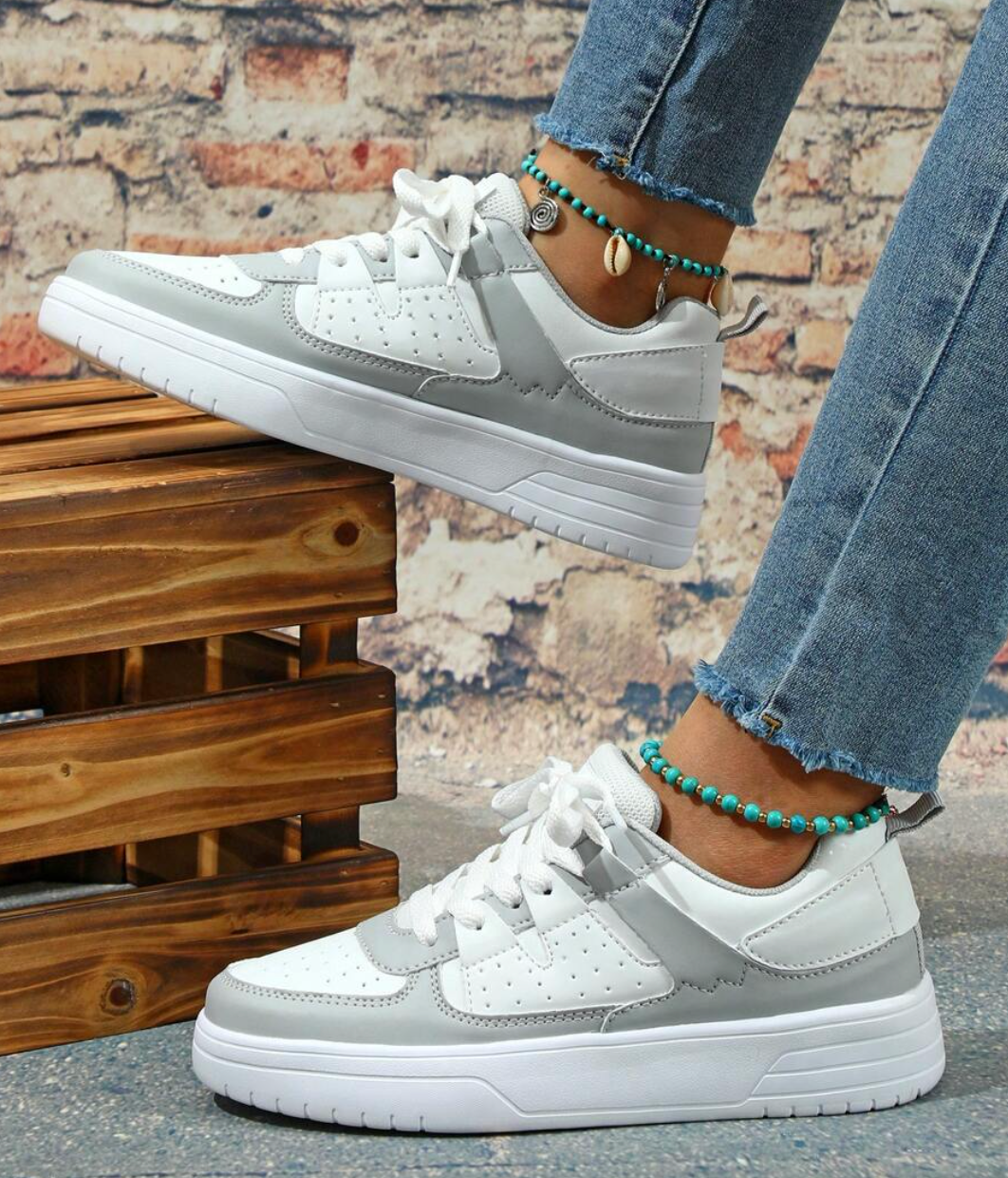 Manon | Basket Tendance Femme Plateforme Lacets