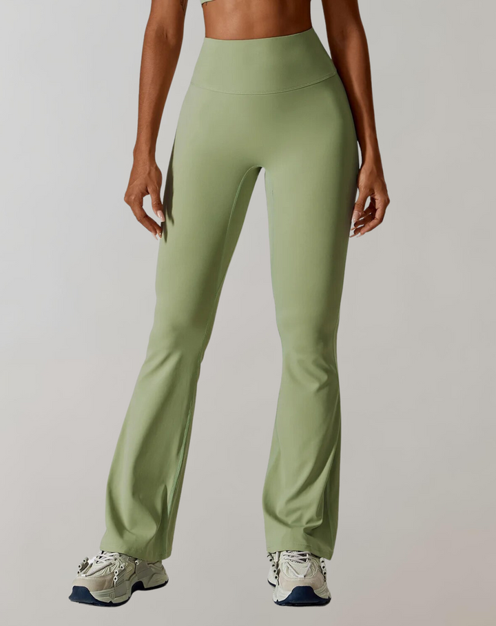 Manon | Legging Femme Taille Haute Évasé Sport