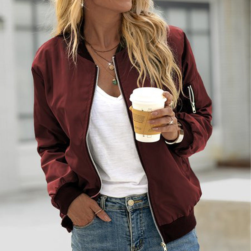 Manon | Veste Bomber Femme Blouson Aviateur Zippé