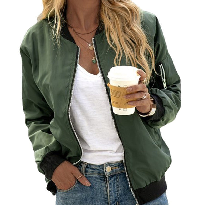 Manon | Veste Bomber Femme Blouson Aviateur Zippé
