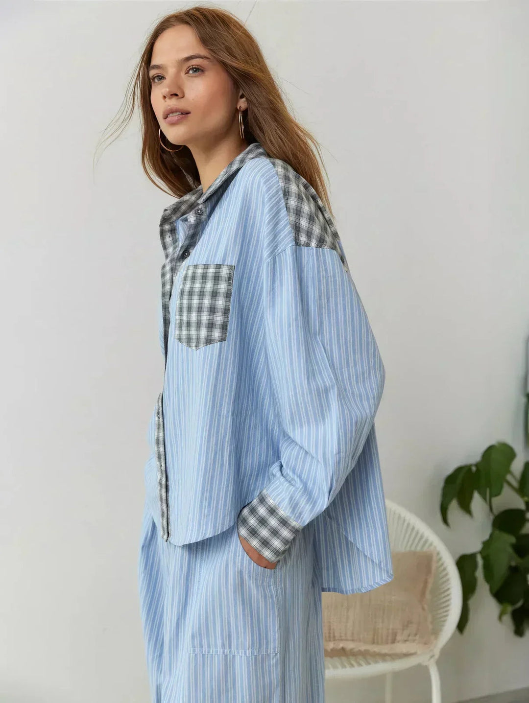 Margaux | Ensemble Pyjama Femme Carreaux Manches Longues