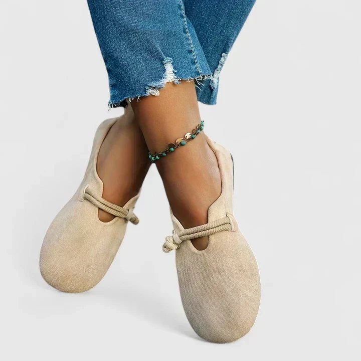 Margaux | Mary Jane Shoes Femme Suède Lacet