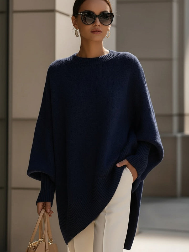 Margaux | Pull Poncho Oversize Femme Maille Douce Hiver