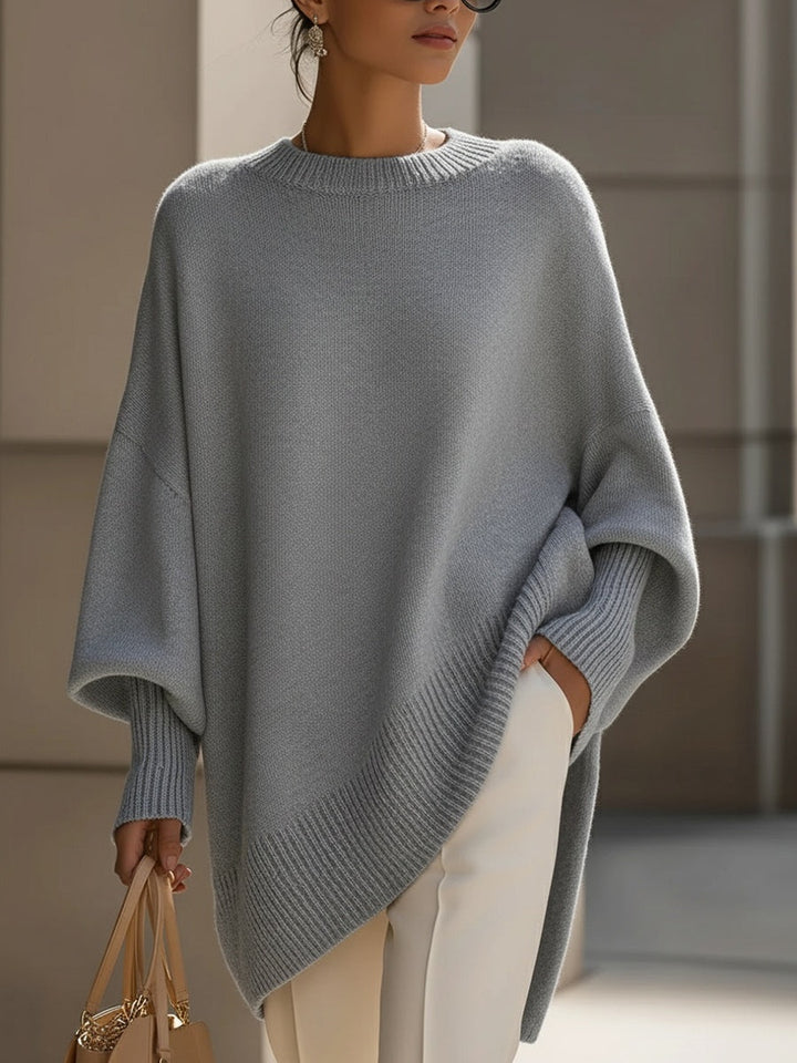 Margaux | Pull Poncho Oversize Femme Maille Douce Hiver