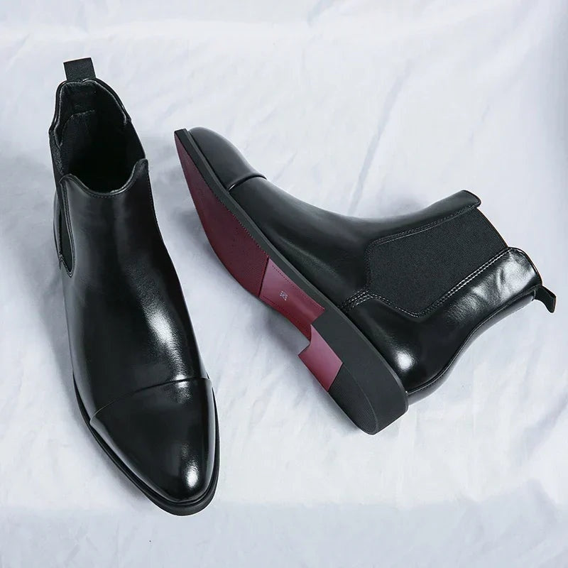 Mathis | Chelsea Boots Cuir Homme Semelle Contrastée