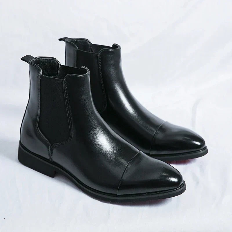 Mathis | Chelsea Boots Cuir Homme Semelle Contrastée
