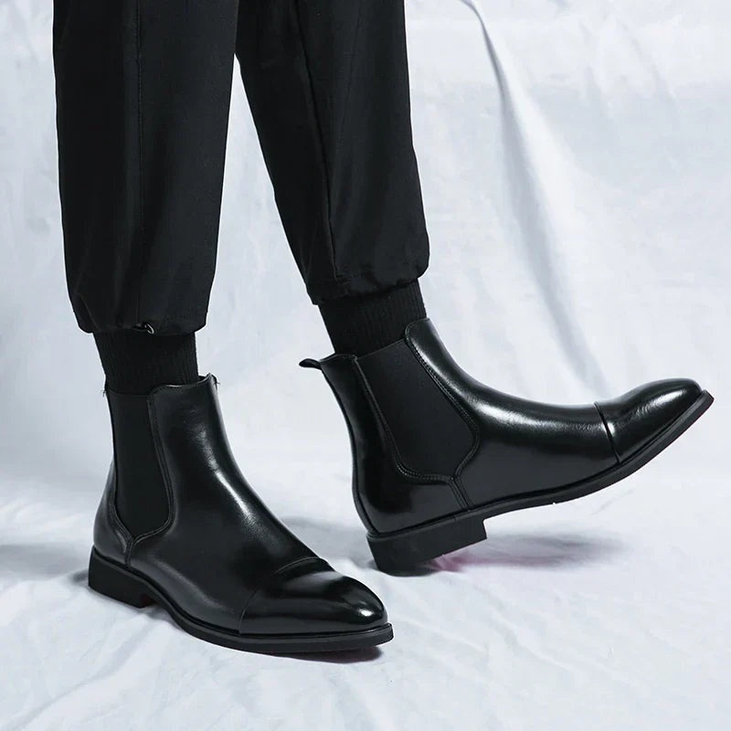 Mathis | Chelsea Boots Cuir Homme Semelle Contrastée