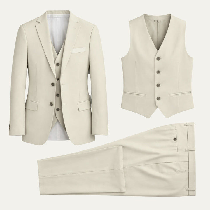Mathis | Costume 3 Pièces Homme Coupe Ajustée Mariage Cérémonie