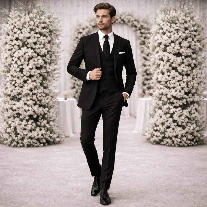 Mathis | Costume 3 Pièces Homme Coupe Ajustée Mariage Cérémonie