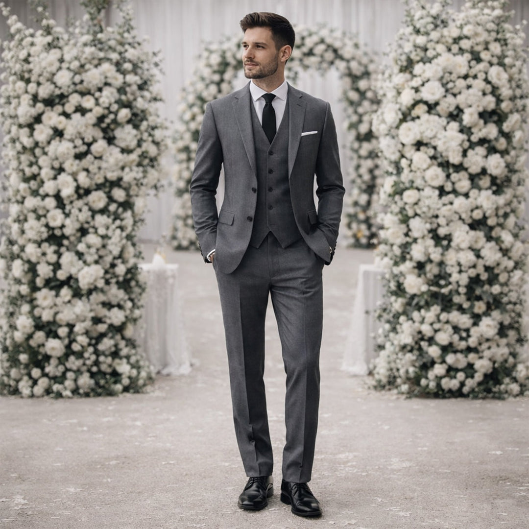 Mathis | Costume 3 Pièces Homme Coupe Ajustée Mariage Cérémonie