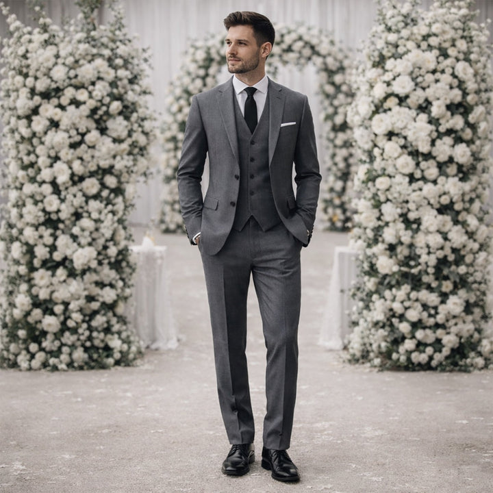 Mathis | Costume 3 Pièces Homme Coupe Ajustée Mariage Cérémonie