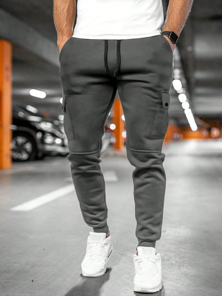 Mathis | Pantalon Cargo Jogger Homme Slim Poches Latérales