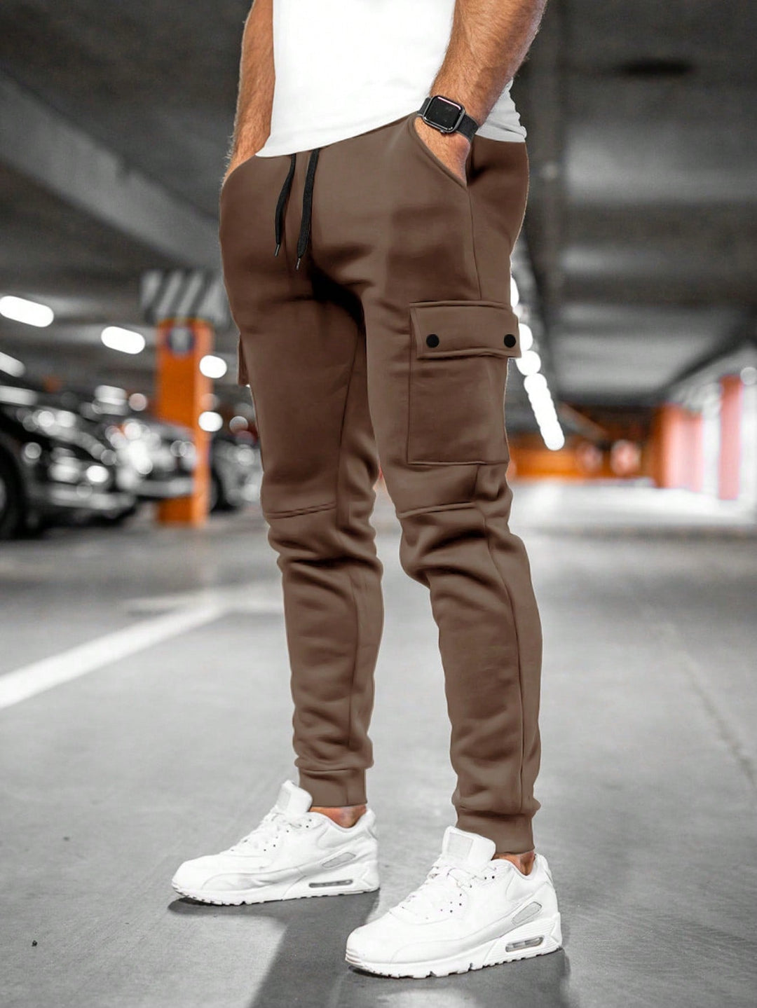 Mathis | Pantalon Cargo Jogger Homme Slim Poches Latérales