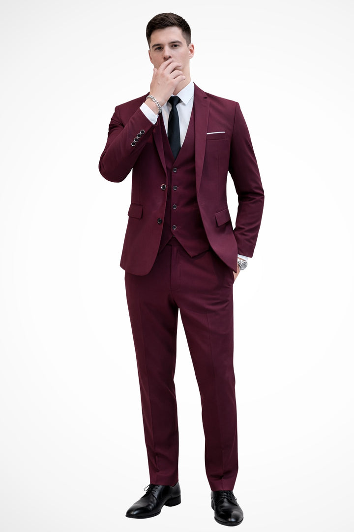 Matthieu | Costume Homme 3 Pièces Slim Fit Revers Notch