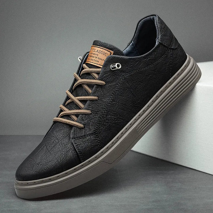 Maxime | Basket Cuir Homme Lacets Semelle Épaisse