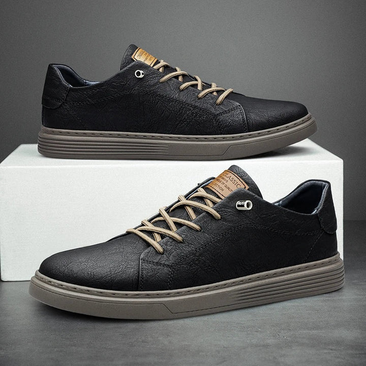 Maxime | Basket Cuir Homme Lacets Semelle Épaisse