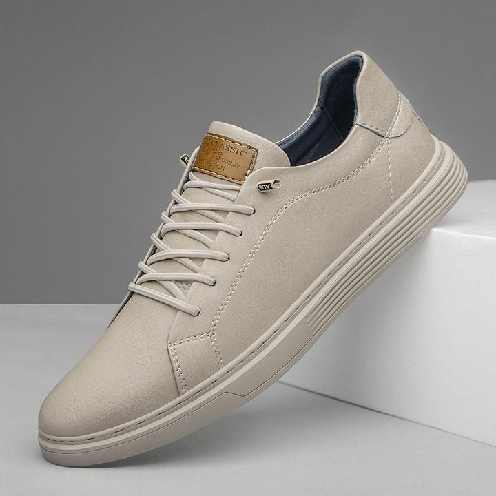 Maxime | Basket Cuir Homme Lacets Semelle Épaisse