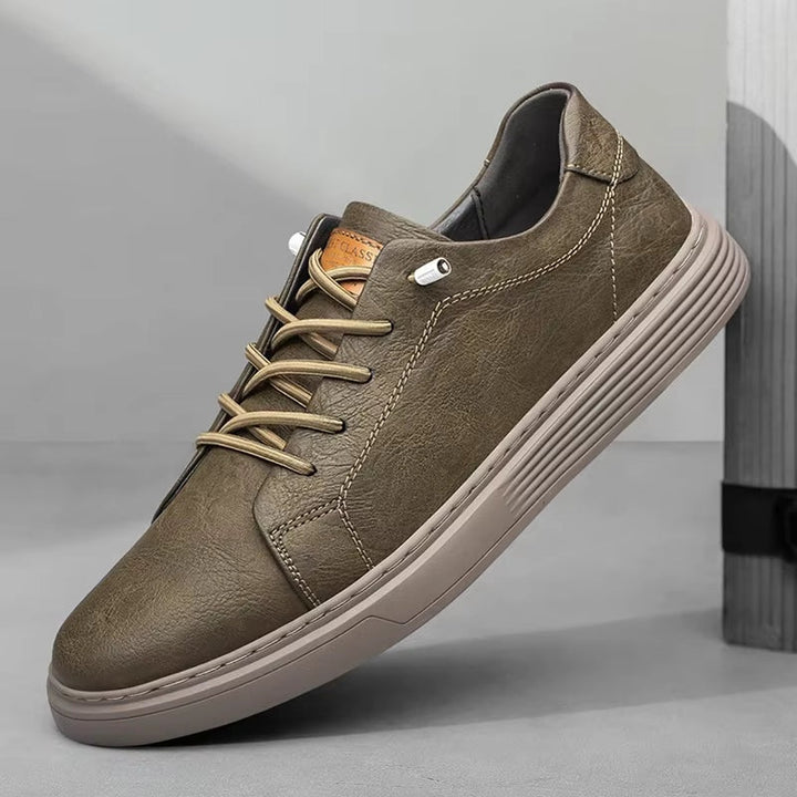 Maxime | Basket Cuir Homme Lacets Semelle Épaisse