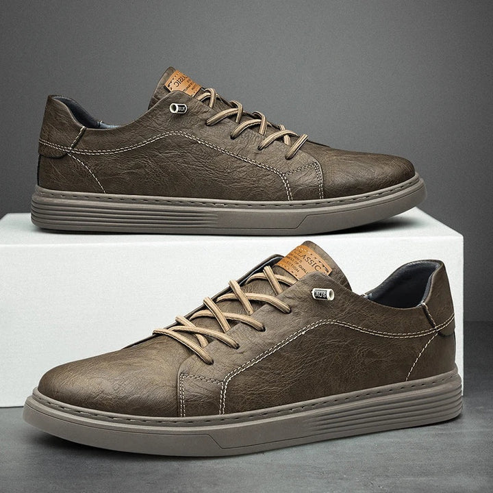 Maxime | Basket Cuir Homme Lacets Semelle Épaisse