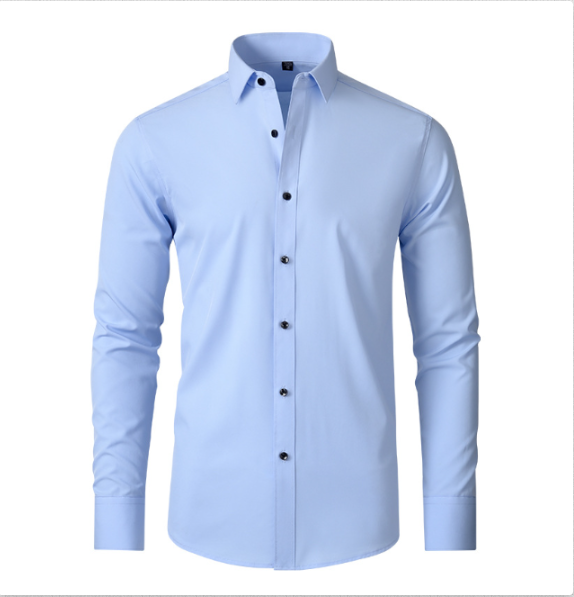 Maxime | Chemise Homme Manche Longue Slim Fit Boutons Contrastés