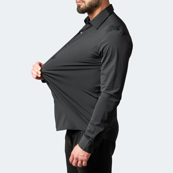 Maxime | Chemise Homme Manche Longue Slim Fit Boutons Contrastés