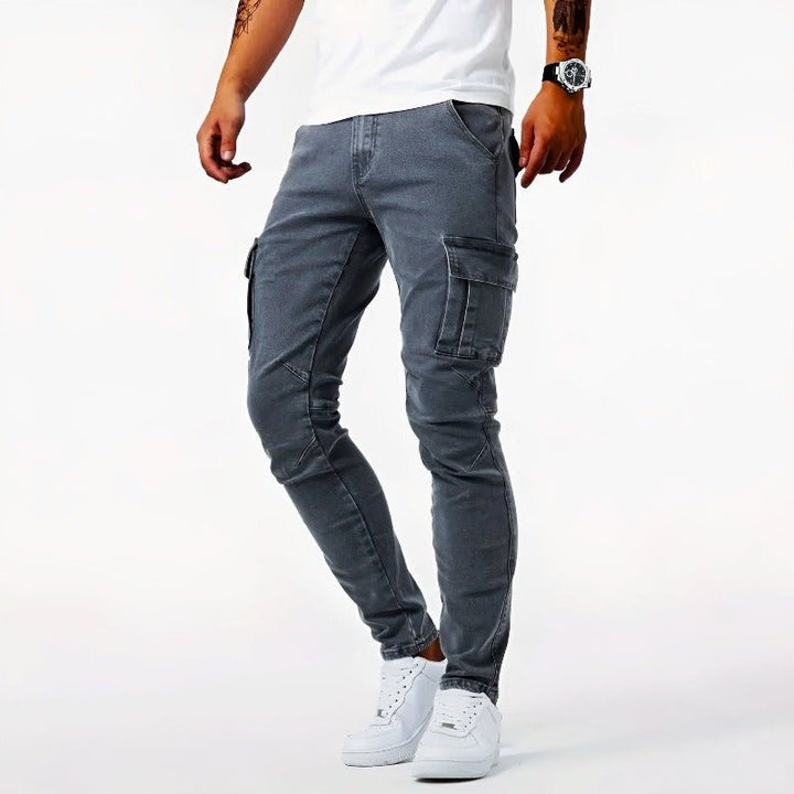 Maxime | Jean Cargo Slim Homme Poches Latérales